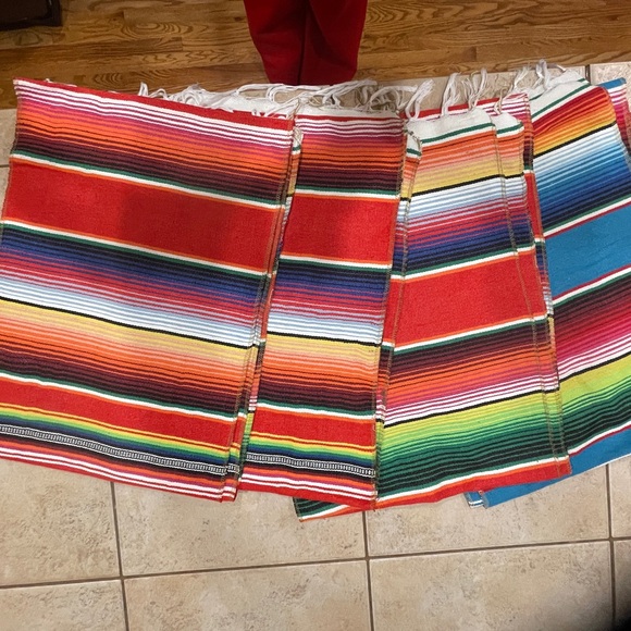 Other - Serape Mexican Table Runners & Placemats Lot |‎ Fiesta Colorful Décor